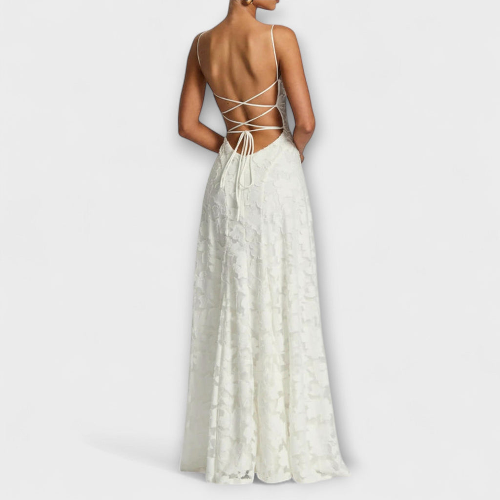 Emberly - Elegant Jacquard Maxi Dress