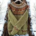 Isla – Warm sweater with a classic woven pattern