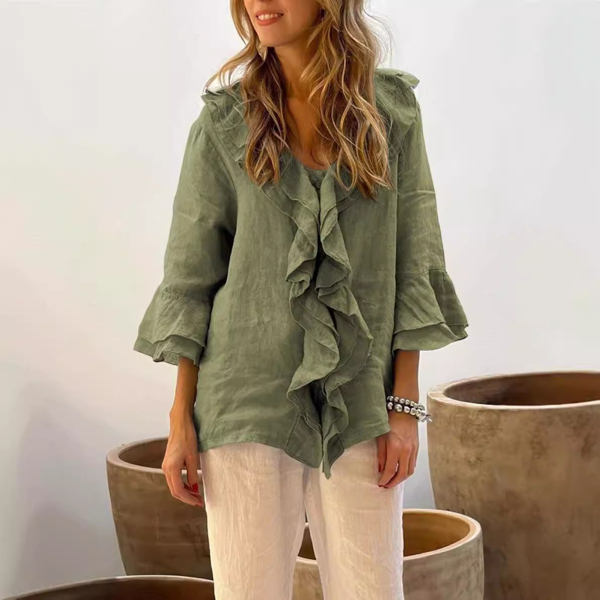 Loralei - Stylish Ruffled Blouse
