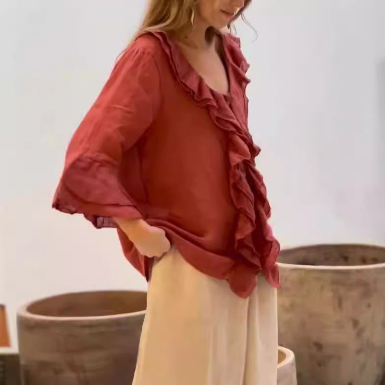Loralei - Stylish Ruffled Blouse