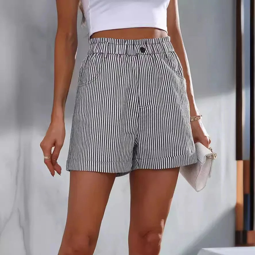 GRACE | Cotton Summer Stripe Trousers