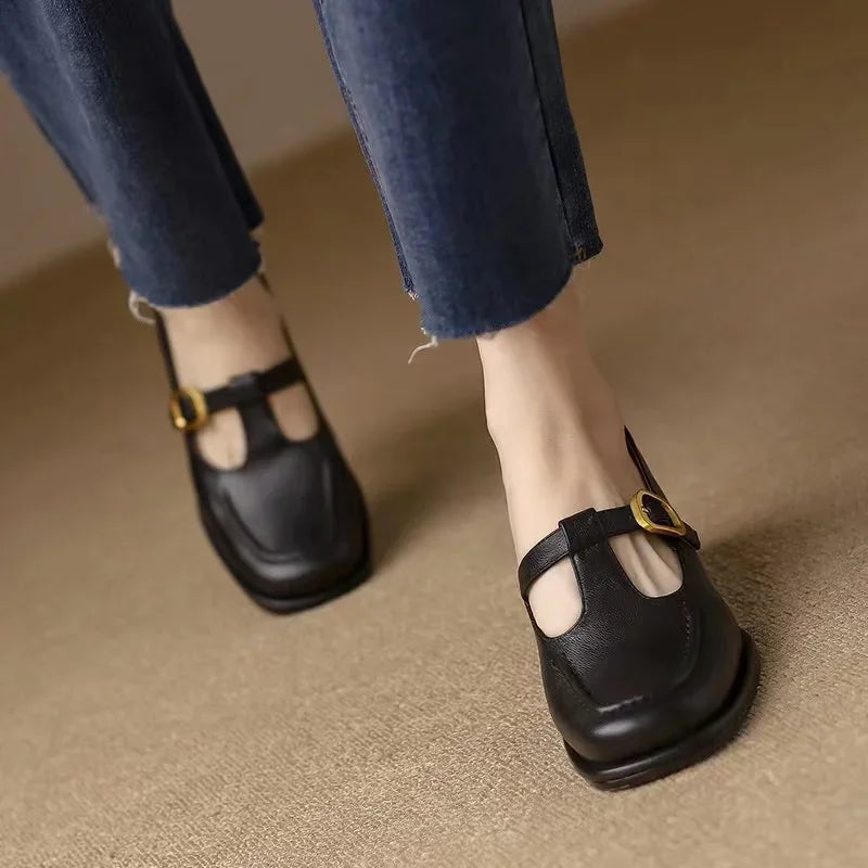 Ysolenne |  T-Strap Shoes