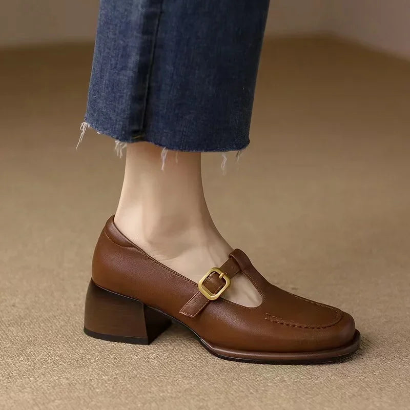 Ysolenne |  T-Strap Shoes