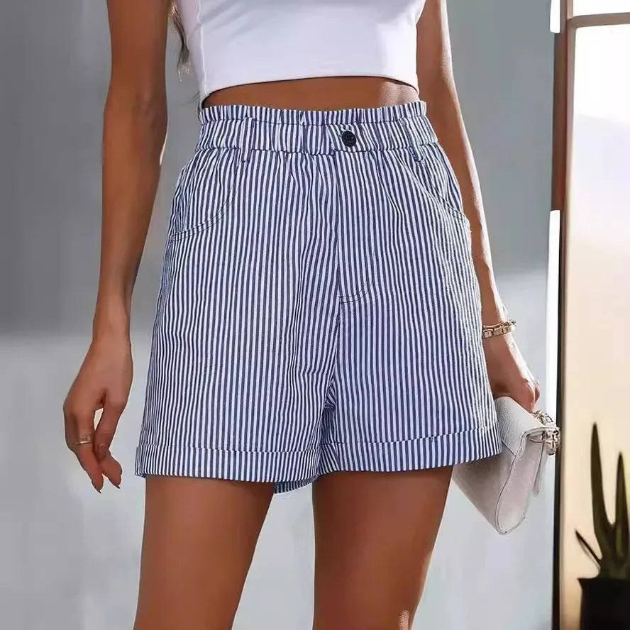 GRACE | Cotton Summer Stripe Trousers