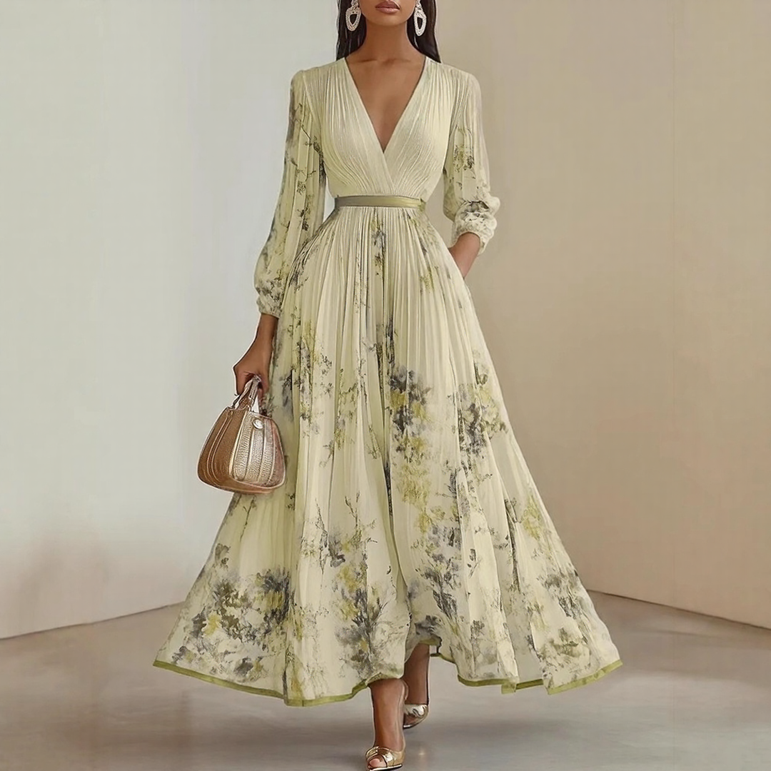 Elara | Dress with Soft V-Neck