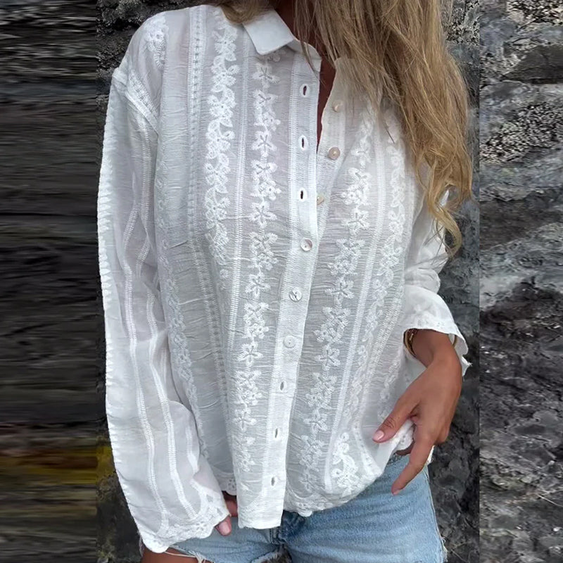 Miralyn - Button-Up Polo Shirt