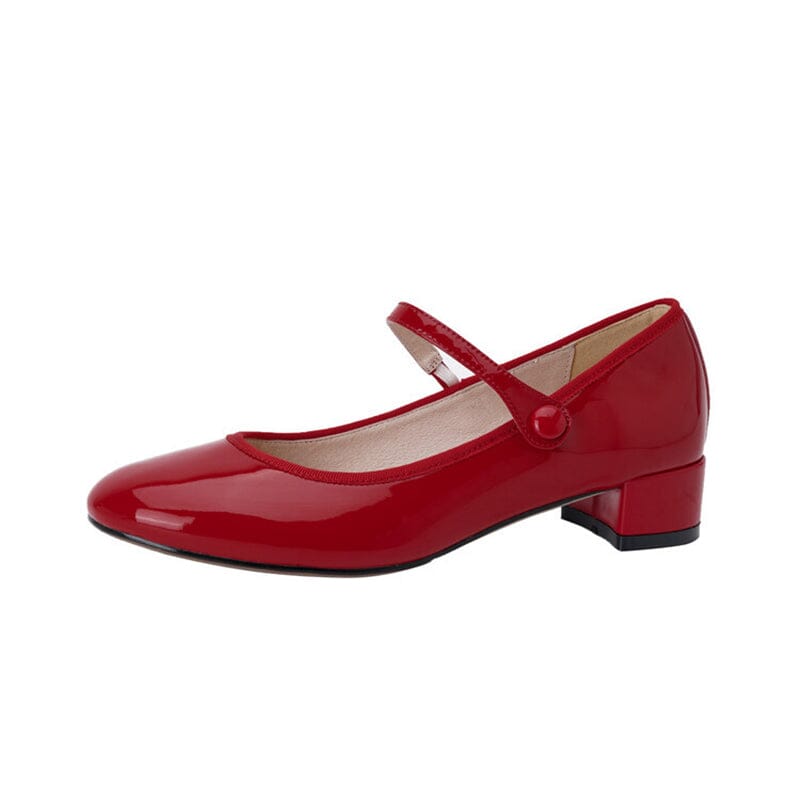 Livy™| Leather Mary Janes