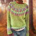 Matilda – Comfort Knit sweater with Fair Isle Detail